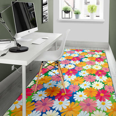 Daisy Pattern Print Design DS05 Area Rugs