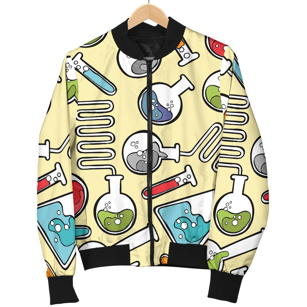 Chemical Pattern Print Design 04 Women's Bomber Jacket