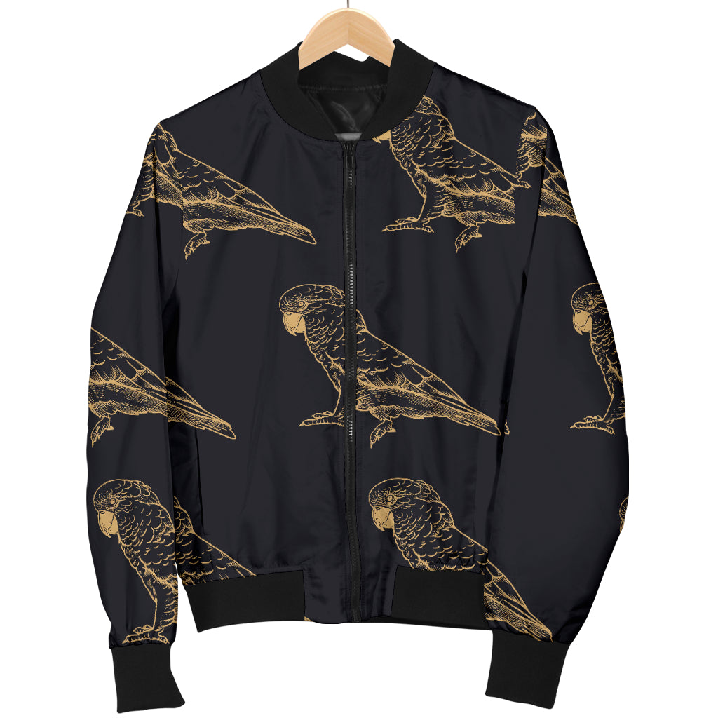 Parakeet Pattern Print Design A04 Women's Bomber Jacket