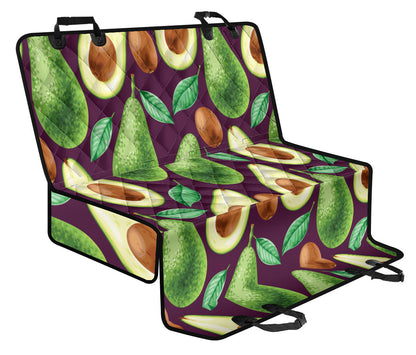 Avocado Pattern Print Design AC08 Rear Dog  Seat Cover