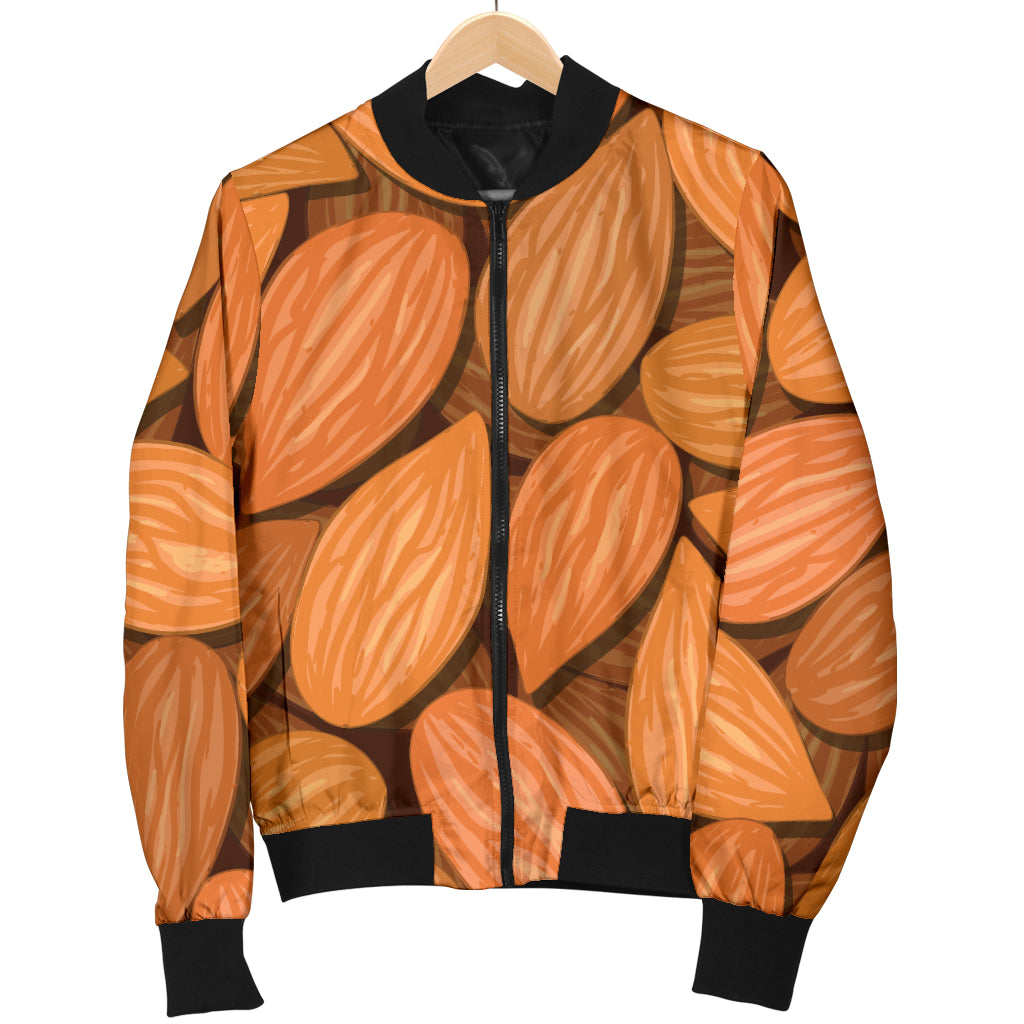 Almond Pattern Print Design 01 Women's Bomber Jacket