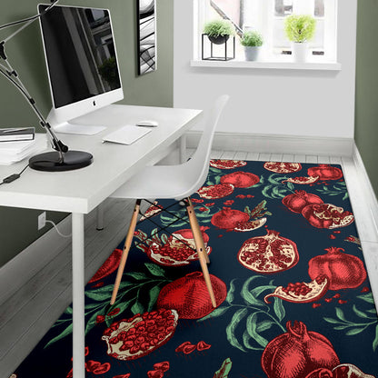 Pomegranate Pattern Print Design PG04 Area Rugs