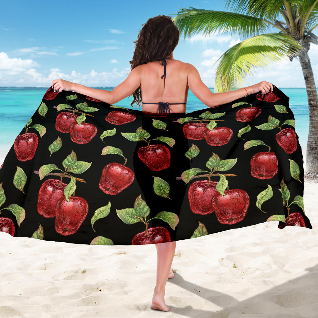 Apple Pattern Print Design AP011 Sarong Pareo Wrap