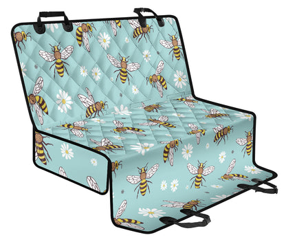 Bee Pattern Print Design BEE010 Rear Dog  Seat Cover
