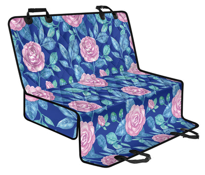 Camellia Pattern Print Design CM05 Rear Dog  Seat Cover