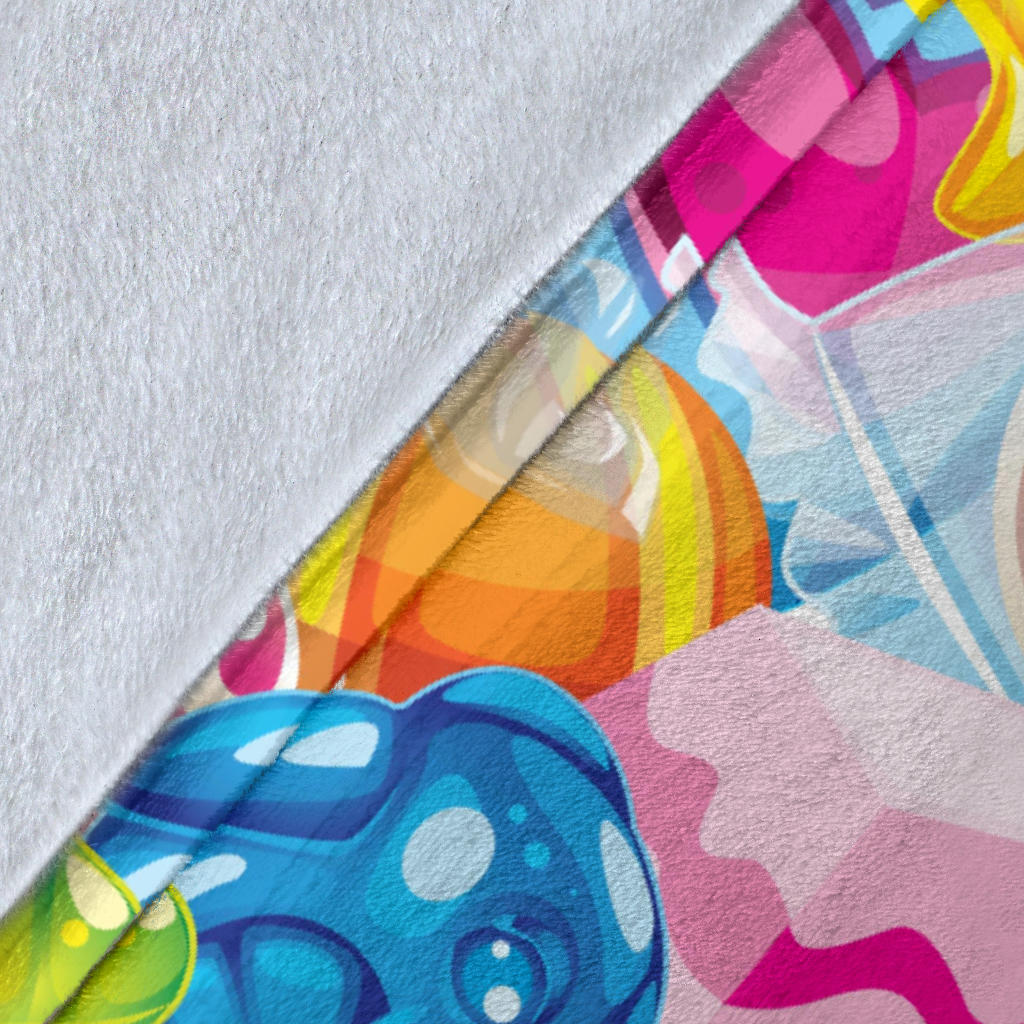 Candy Pattern Print Design CA01 Fleece Blanket