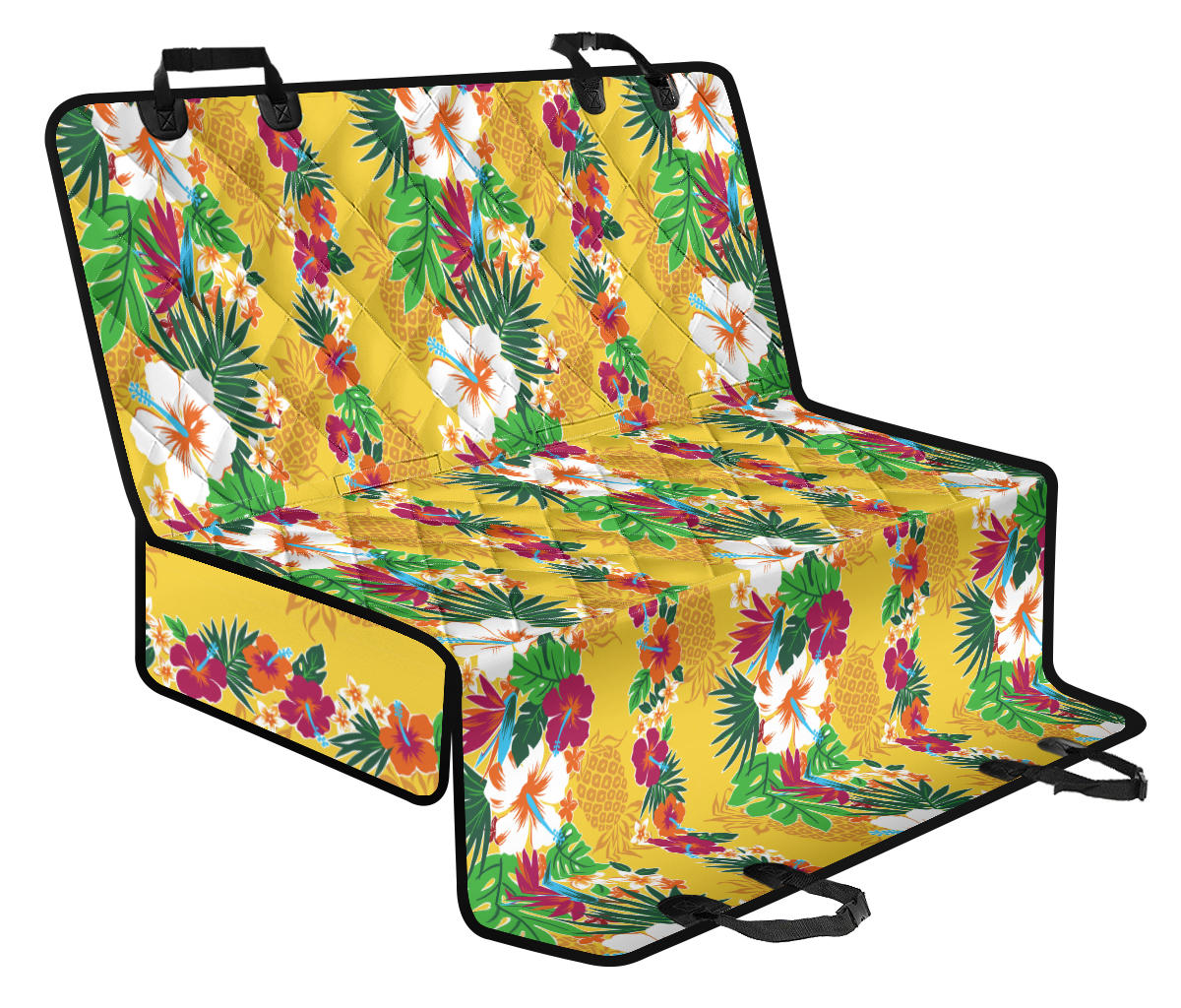 Hawaiian Themed Pattern Print Design H09 Rear Dog  Seat Cover