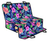 Neon Hibiscus Pattern Print Design HB016 Rear Dog  Seat Cover