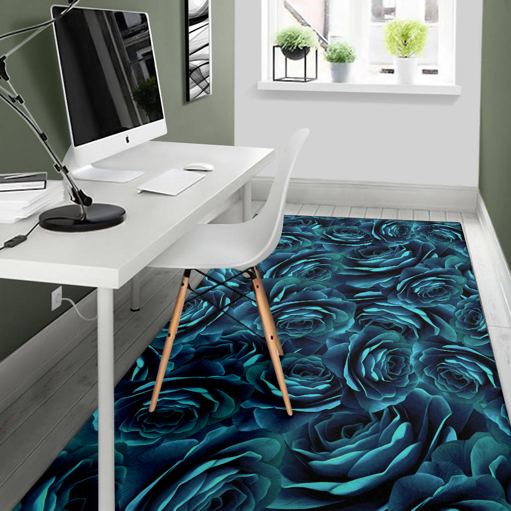 Camellia Pattern Print Design CM04 Area Rugs