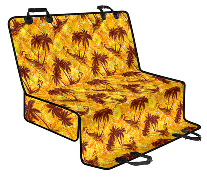 Palm Tree Pattern Print Design PT012 Rear Dog  Seat Cover