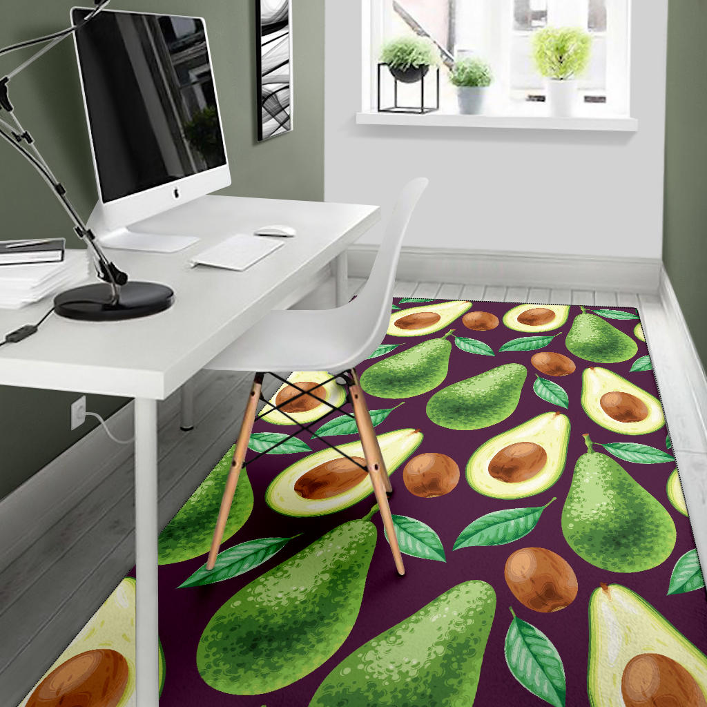 Avocado Pattern Print Design AC08 Area Rugs