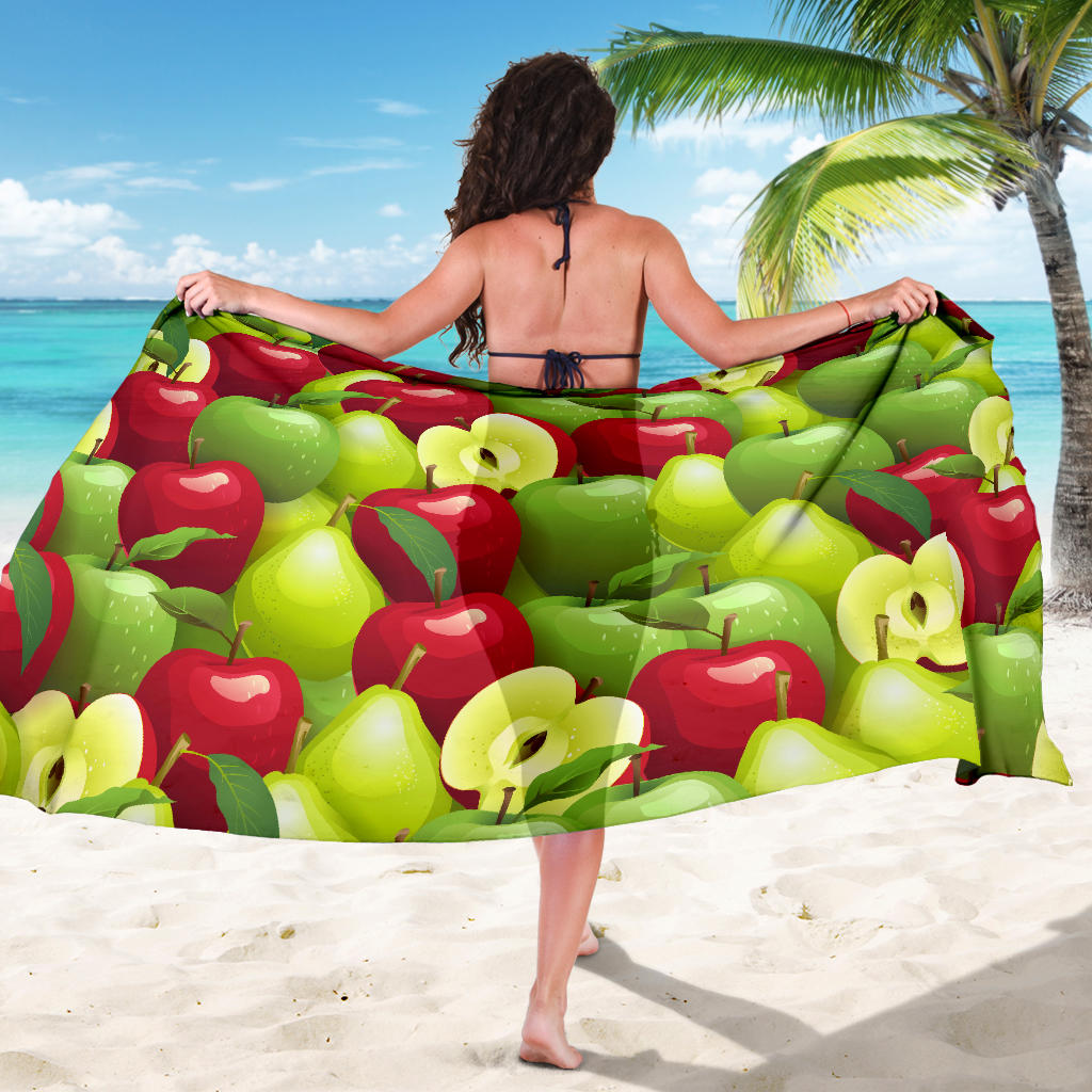 Apple Pattern Print Design AP03 Sarong Pareo Wrap