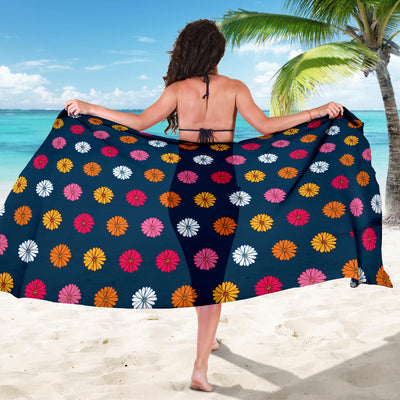 Gerberas Pattern Print Design GB06 Sarong Pareo Wrap