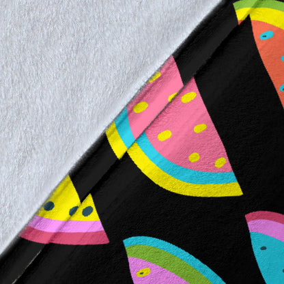 Watermelon Pattern Print Design WM08 Fleece Blanket