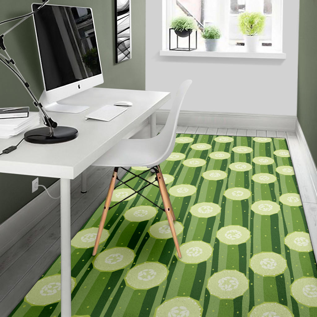 Cucumber Pattern Print Design CC03 Area Rugs