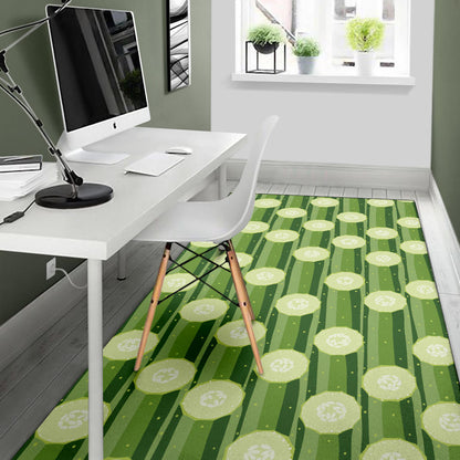 Cucumber Pattern Print Design CC03 Area Rugs