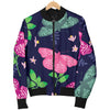 Monarch Butterfly Pattern Print Design 03 Women's Bomber Jacket