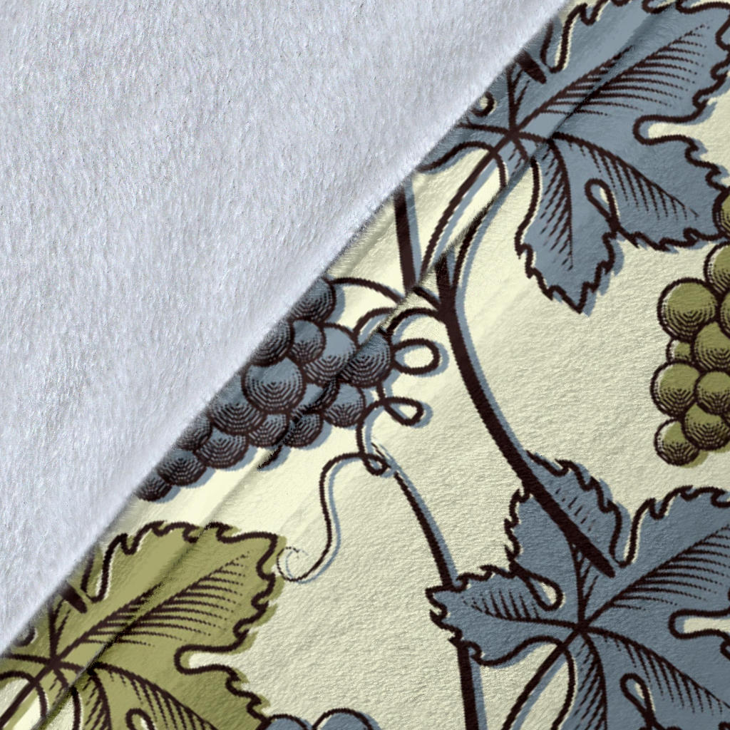 Grape Pattern Print Design GP03 Fleece Blanket