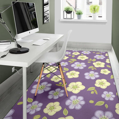 Anemone Pattern Print Design AM013 Area Rugs