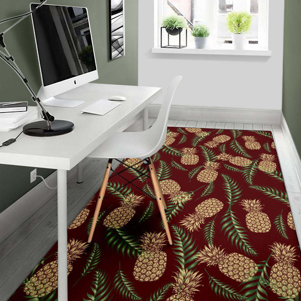 Pineapple Pattern Print Design PP013 Area Rugs