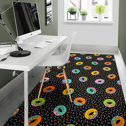 Donut Pattern Print Design DN012 Area Rugs