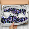 Lavender Dragonfly Pattern Print Design LV03 Sneakers White Bottom Shoes