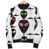 Alien Pattern Print Design 06 Women's Bomber Jacket