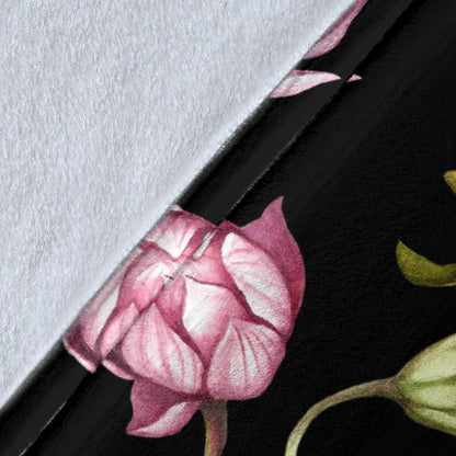 Water Lily Pattern Print Design WL06 Fleece Blanket