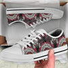 Native Indian Skull White Bottom Low Top Shoes