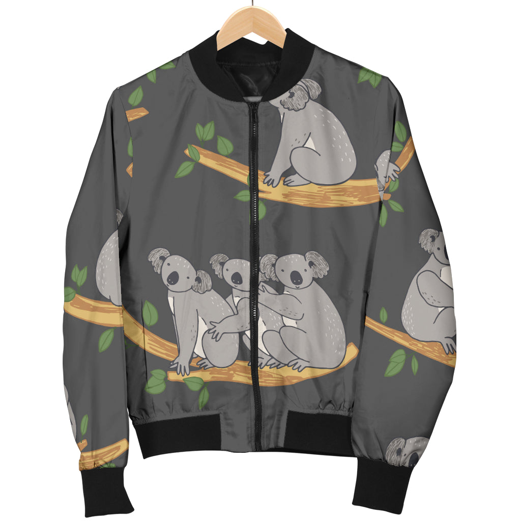 Koala Pattern Print Design 07 Women's Bomber Jacket