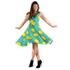 Lemon Pattern Print Design LM04 Midi Dress