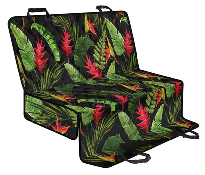 Bird Of Paradise Pattern Print Design BOP010 Rear Dog  Seat Cover