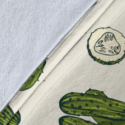 Cucumber Pattern Print Design CC05 Fleece Blanket
