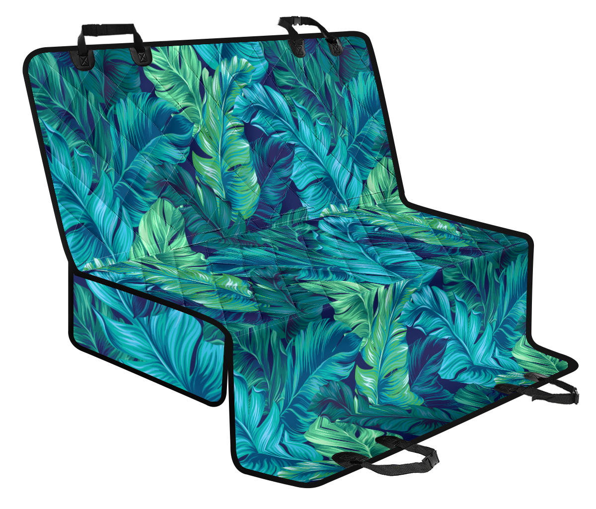 Banana Leaf Pattern Print Design BL05 Rear Dog  Seat Cover