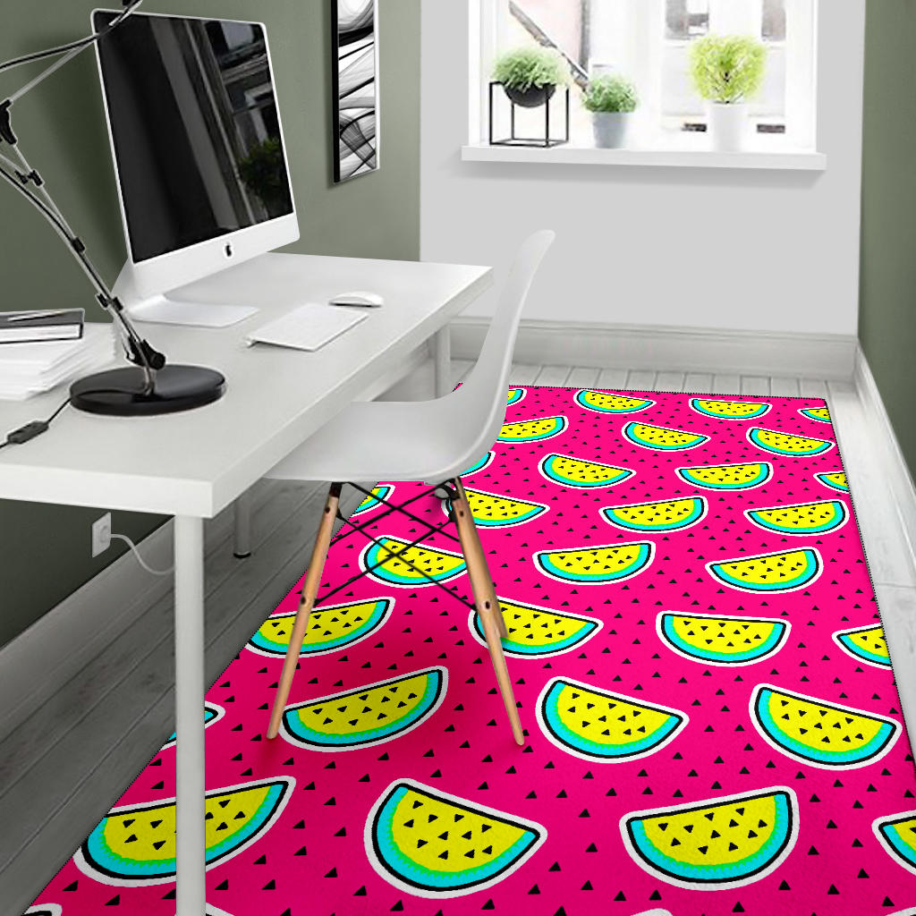 Watermelon Pattern Print Design WM04 Area Rugs