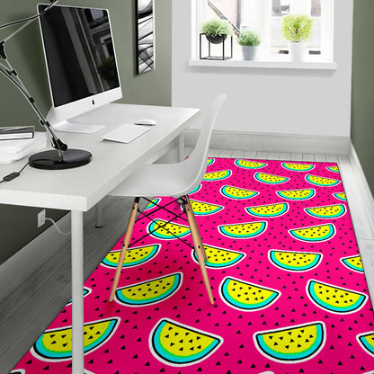 Watermelon Pattern Print Design WM04 Area Rugs