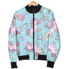 Donut Unicorn Pattern Print Design DN016 Women Bomber Jacket