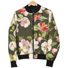 Apple blossom Pattern Print Design AB01 Women Bomber Jacket