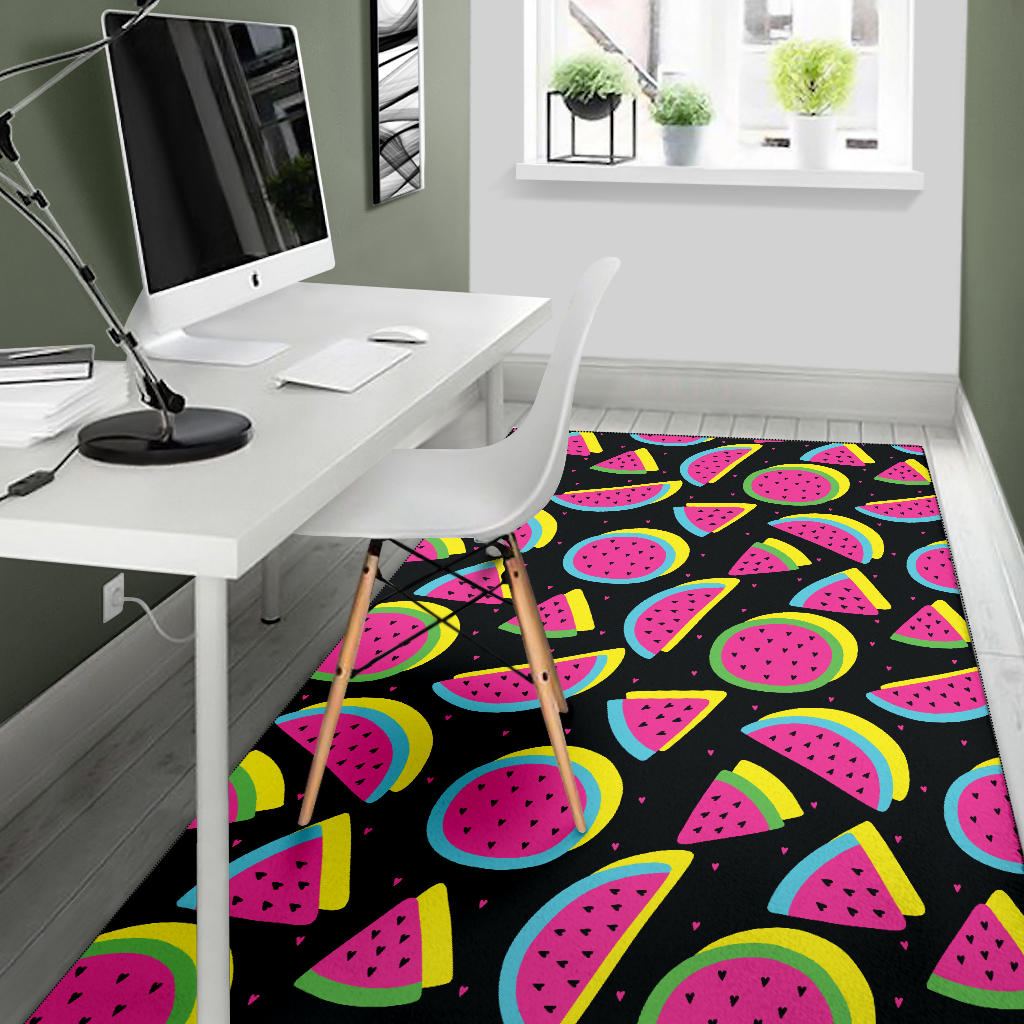 Watermelon Pattern Print Design WM07 Area Rugs
