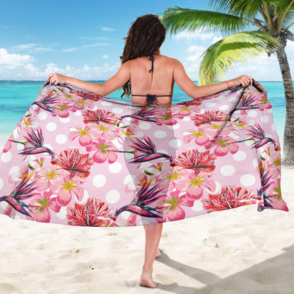 Bird Of Paradise Pattern Print Design BOP011 Sarong Pareo Wrap