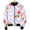 Cherry Blossom Pattern Print Design CB07 Women Bomber Jacket