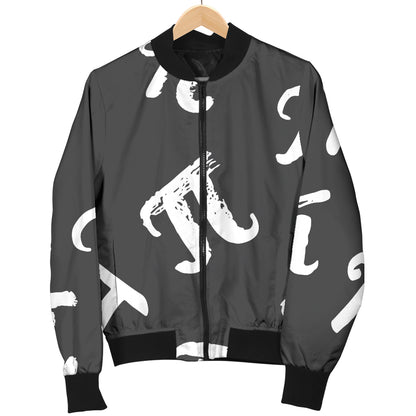 Pi Day Pattern Print Design A02 Women's Bomber Jacket