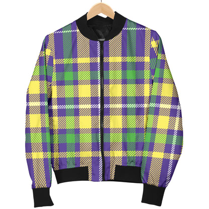 Mardi Gras Pattern Print Design 010 Women's Bomber Jacket