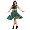 Rainforest Pattern Print Design RF01 Midi Dress