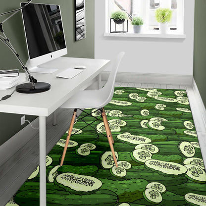 Cucumber Pattern Print Design CC01 Area Rugs
