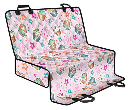 Cupcake Pattern Print Design CP03 Rear Dog  Seat Cover