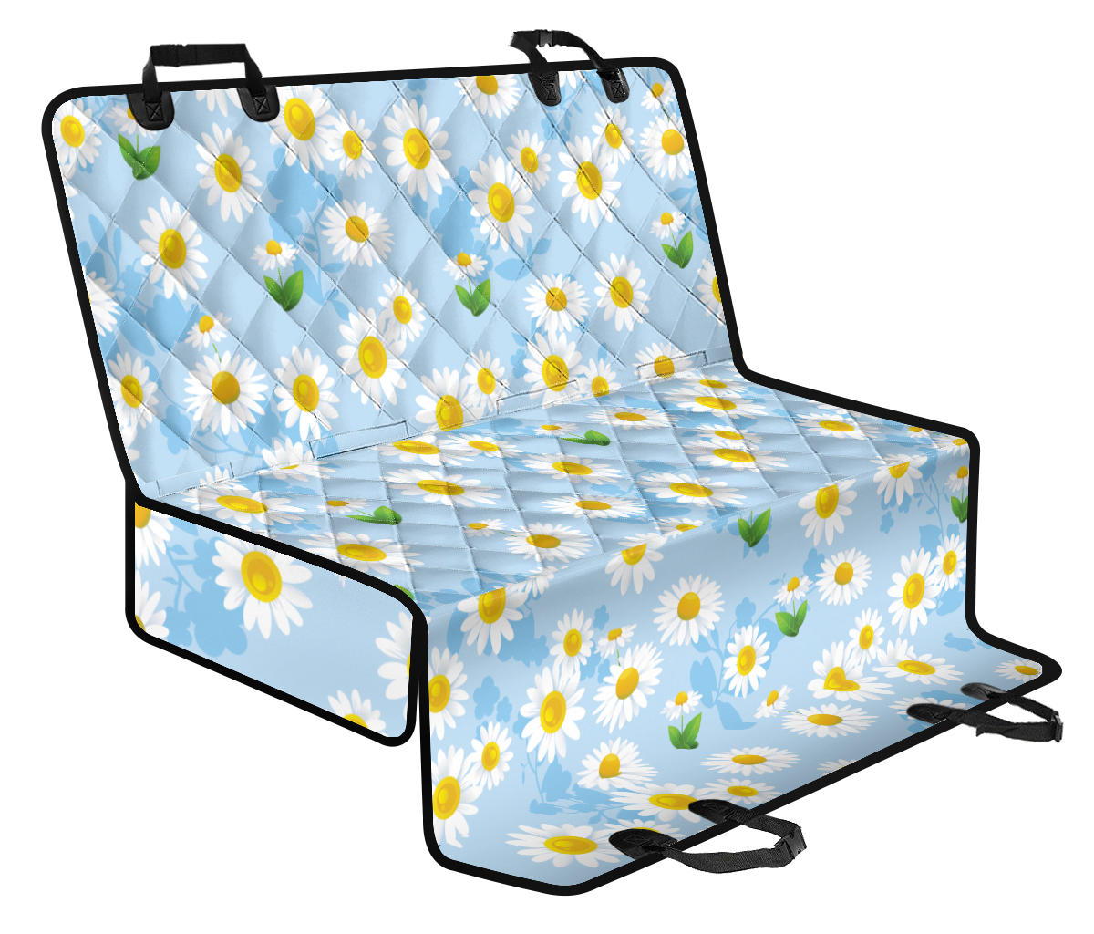 Daisy Pattern Print Design DS010 Rear Dog  Seat Cover