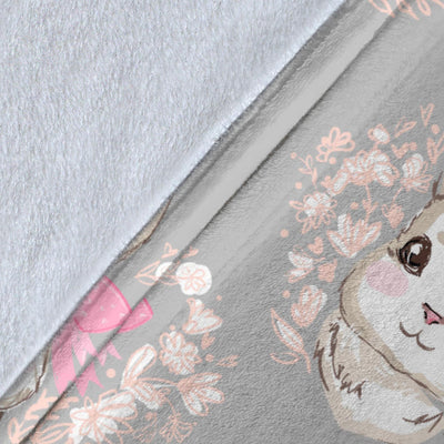 Rabbit Pattern Print Design RB07 Fleece Blanket