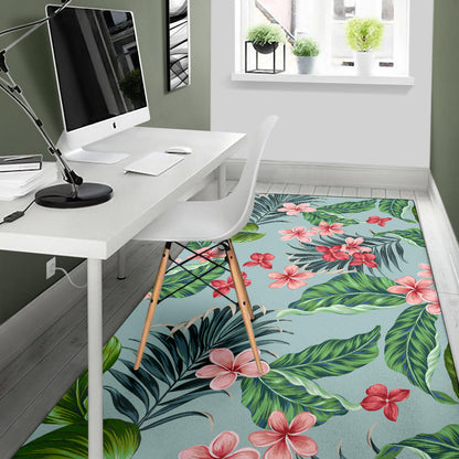 Plumeria Pattern Print Design PM027 Area Rugs