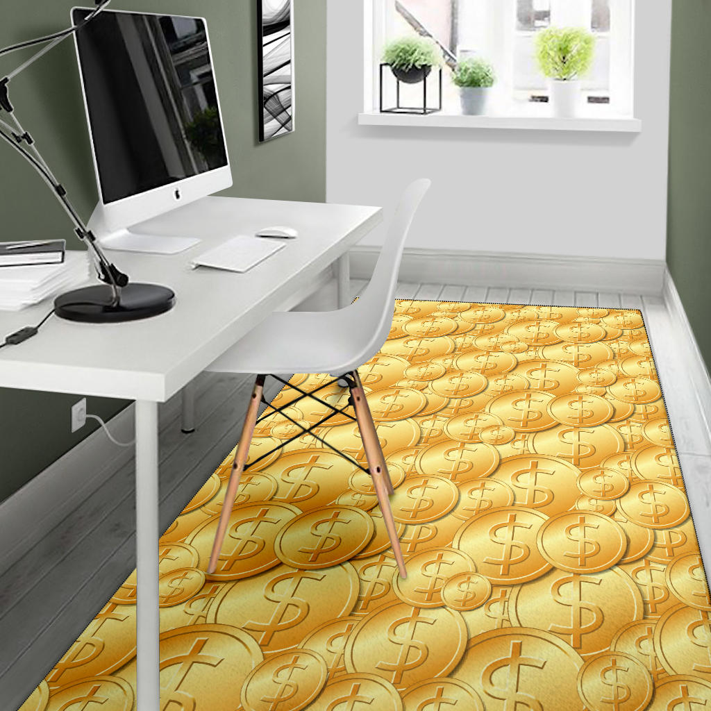 Dollar Pattern Print Design DO03 Area Rugs
